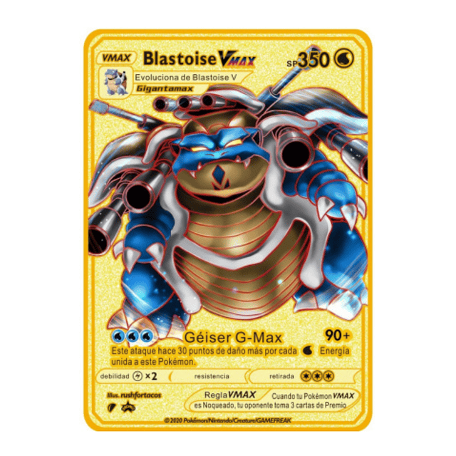 Arceus-cartas de Pokémon doradas metalicas Vmax coleccion...