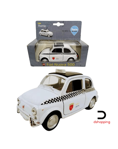 Taxis del Mundo- Fiat Nuova 500 Italia Roma Escala 1:38