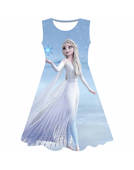 Vestidos de Anna y Elsa para niña serie Disney Frozen 2, de 1 a 10 años Color 14