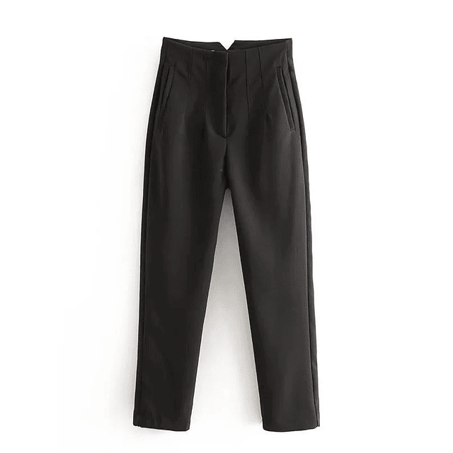 KONDALA-Pantalones rectos de cintura alta de oficina Vintage 2023