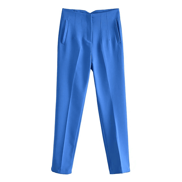 KONDALA-Pantalones rectos de cintura alta de oficina Vintage 2023