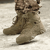 Botines militares de cuero genuino para hombre, botas de combate táctico 