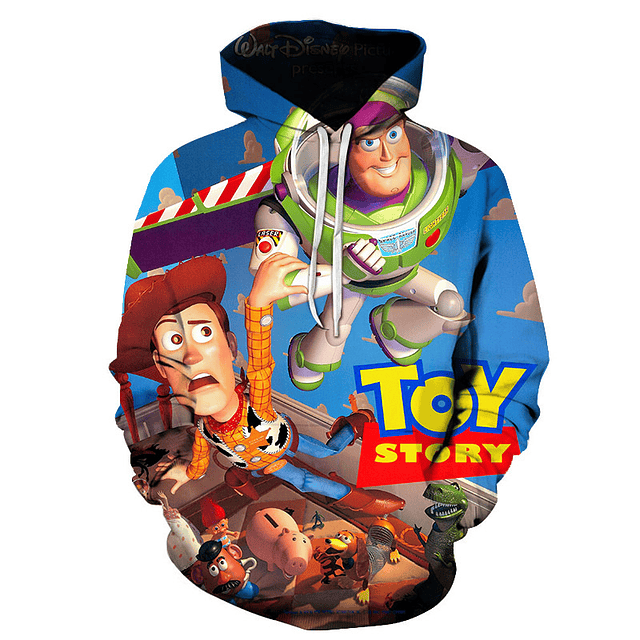 Poleron con capucha de Disney Toy Story Unisex, Woody, Buzz Lightyear
