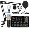 Home Studio Completo Micrófono condensador Pro BM 800, Bluetooth V10 PRO, tarjeta de sonido