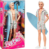 Barbie The Movie 2023 Ken Doll playero y verde con tabla de surf