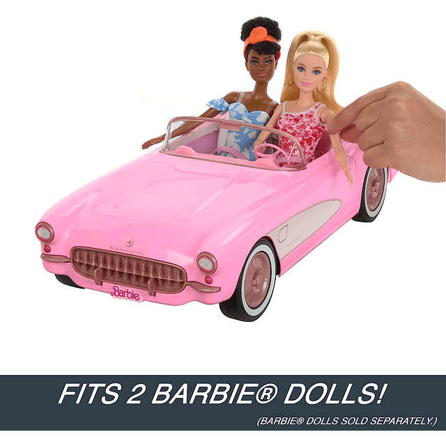 Hot Wheels Barbie Corvette a control remoto a batería &quot;Barbie The Movie 2023&quot;