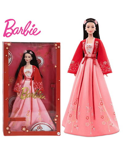 Muñeca colección de princesas chinas de Año Nuevo Lunar Barbie Original