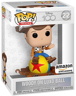 Funko Tren Pop!: Disney 100 - Woody on Luxo Ball, Woody, Exclusivo de Amazon