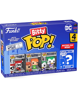 Funko Bitty Pop! DC Mini juguetes coleccionables – Harley Quinn, hiedra venenosa, el Joker y Mystery Chase figura (los estilos pueden variar) paquete de 4