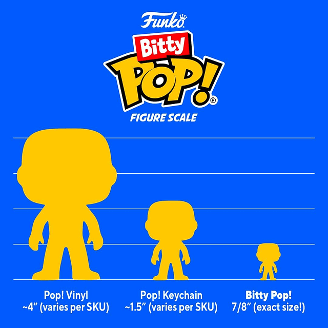 Funko Bitty Pop! Star Wars Mini juguetes coleccionables - Figura de Han Solo, Chewbacca, Greedo y Mystery Chase (los estilos pueden variar) paquete de 4