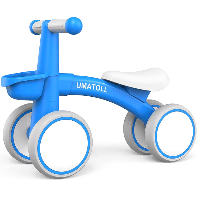 Umatoll Bicicleta de equilibrio para niñ@s de 12 a 24 meses con canasta extraíble, asiento ajustable