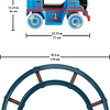 Power Wheels Thomas & Friends con pista, a batería para jugar en interiores 
