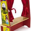Teatro de títeres Wooden Wonders Mother Gooses Tabletop Puppet Theater por Imagination Generation