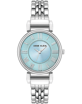 Anne Klein Reloj de pulsera para mujer - Plateado/Azul claro