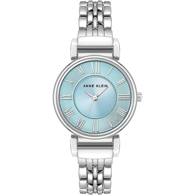 Anne Klein Reloj de pulsera para mujer - Plateado/Azul claro