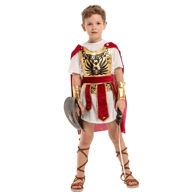 Umorden-Disfraz Medieval, soldado Guerrero griego romano ...