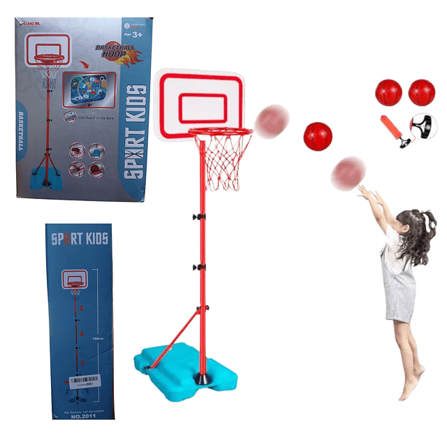 Aro BasKetball con soporte 1.90 mts 1