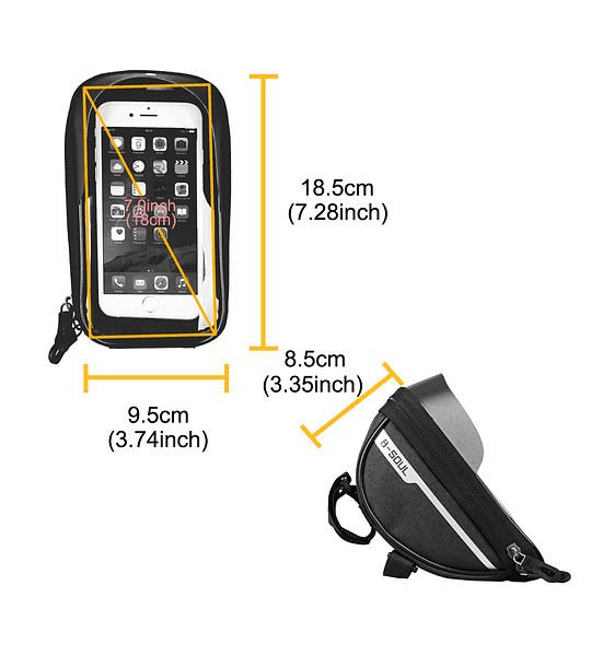 Bolso Porta Celular Impermeable Para Bicicleta