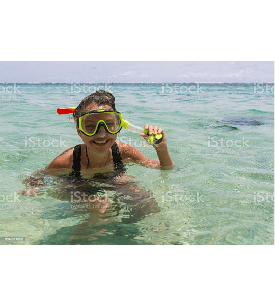 Set De Buceo Infantil Snorkel Piscina Playa Niños Y Jóvenes