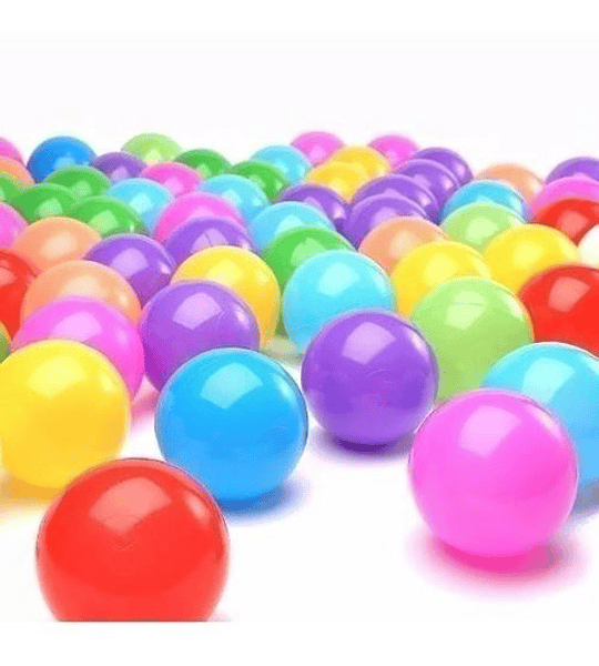 Pack 100 Pelotas Plasticas Piscina Colores Juegos