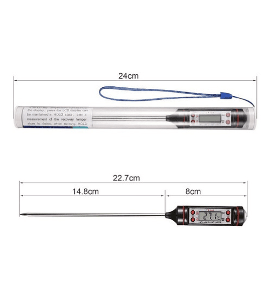 Termómetro Digital Con Sonda Para Cocina