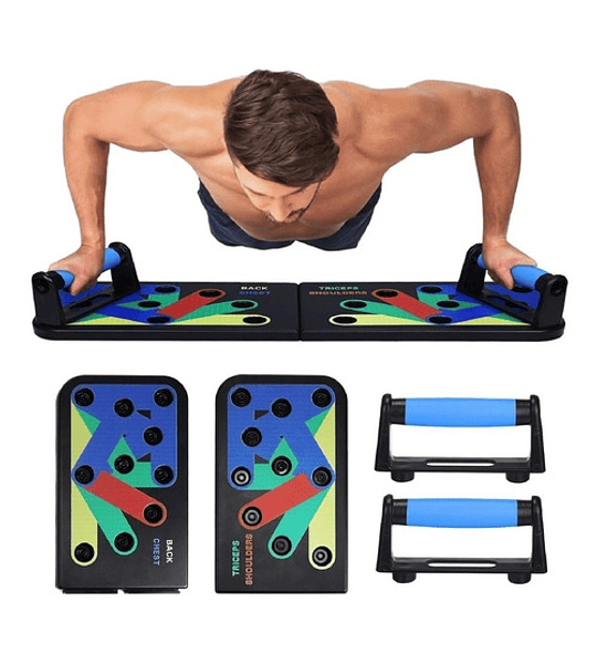 Tabla Para Flexiones Codificada Con Colores Ejercicios Gym