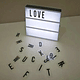 Caja De Luz Led Lightbox A4 Pizarra Con Letras Y Emojis