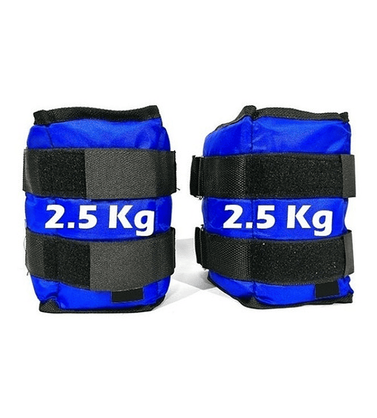 Pesas Arena 5 Kg Muñecas Tobillos Fitness 