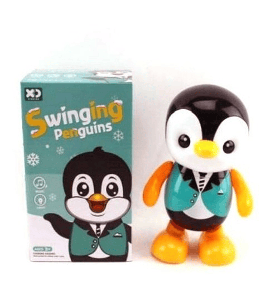 Pinguino Bailarin Juguete Luces Sonido Movimiento