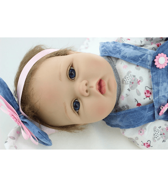Bebé Reborn Muñeca Silicon Suave 55cm Realista Bebe