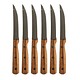 Set De 6 Cuchillos Premium Wayu + Base Madera Cocina Asado