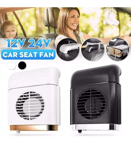 Ventilador Automovil Escape Usb Para Asiento De Auto 12v 24v