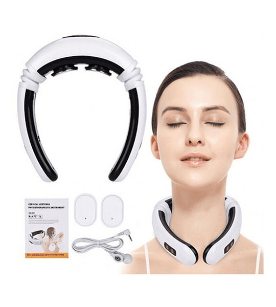 Electro Estimulador Masajeador Cuello Cervical 2 Electrodos