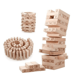 Jenga Juego De Mesa Madera 54 Piezas