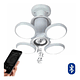 Ampolleta Led Bluetooth Parlante Ufo Plegable Pelota 4 Aspas