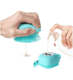Cepillo De Baño Masajeador Shampoo Cepillo Silicone