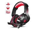 Audífonos Gamer Micrófono Consolas Rojos