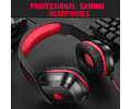 Audífonos Gamer Micrófono Consolas Rojos