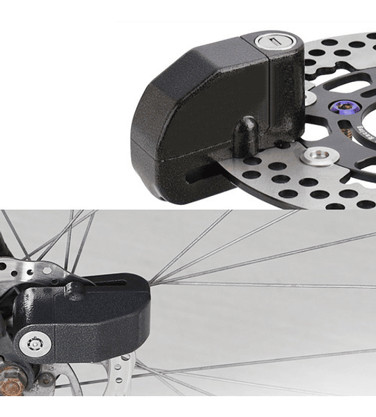 Candado Disco Con Alarma Dispositivos Antirrobo Para Motos Bicicletas  Bloqueo
