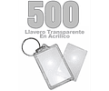 500 Llaveros Acrílicos Portafotos Publicitario