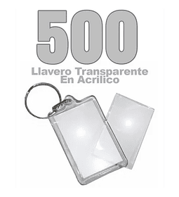 500 Llaveros Acrílicos Portafotos Publicitario