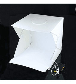 Caja De Luz Estudio Fotográfico Plegable 30 Cms Led