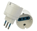 Pack 20 Adaptador Eléctrico Schuko 10a 250v 1500w 