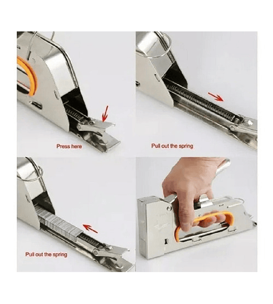 Grapadora Manual Para Tapiceria De Metal Trabajo Pesado 