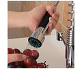 Llave Lavaplatos Monomando Cocina Extensible Grifo Doble