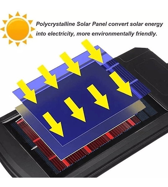 Foco Led Solar Led Luminaria Sensor 12 Hrs + Control