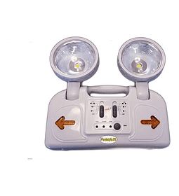 Lampara De Emergencia Led 2 Focos Recargable Salida