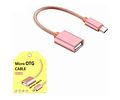 Cable Otg Tipo C De Metal Para Pendrive Mouse Teclado Usb