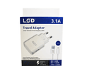 Cargador De Pared Carga Rápida 3.1a Travel Adapter Si Tipo C
