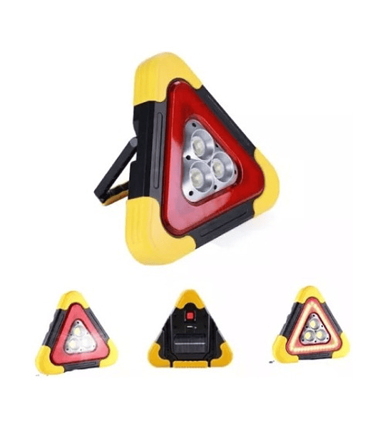 Triangulo Seguridad Led Solar Luces Emergencia Auto